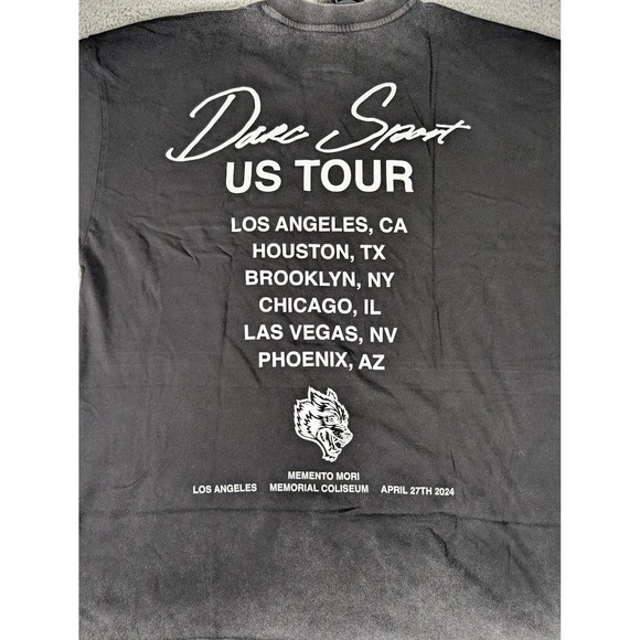 Darc‎ Sport Shirt Mens Medium Black Memento Mori You Weren't There LA Tour 2024 - Picture 7 of 10